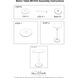 Micca White and Gray with Silver Bistro Table
